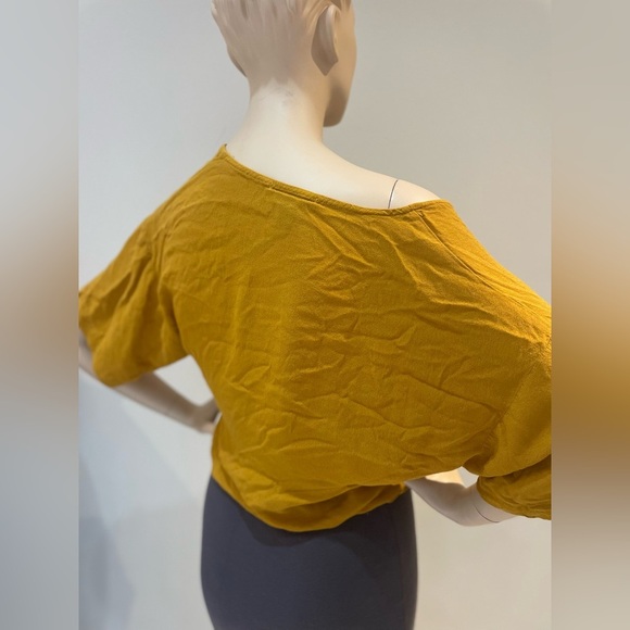 FOREVER 21 | button-up blouse shirt in mustard yellow Size Small - Picture 7 of 11